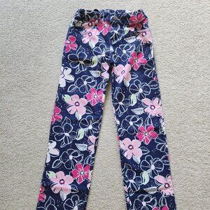 🌸 Gymboree Girls Navy Floral Pants – Size 10 🌸